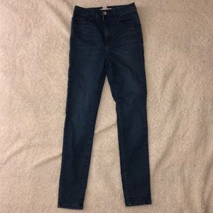 Forever21 high waisted blue jeans